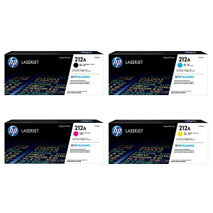 Made By HP 212A Toner Cartridge Combo BK/C/M/Y, for MFP M578f, MFP M578c, M554dn Printer
