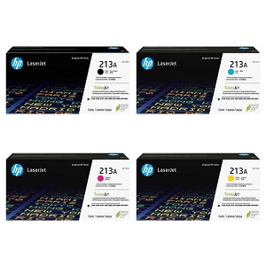 Made By HP 213A  4 Pack Toner Cartridges Combo High Yield BK/C/M/Y