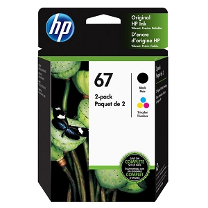  2Pack Made By HP 67 3YP29AN Black and Tri-Color Ink Cartridge