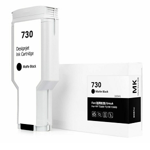 Compatible HP 730 P2V71A  Matte Black Ink Bottle,  For HP T1600 T1600dr T1700 T1700dr T2600 T2600dr
