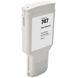 Compatible HP 747 P2V87A Gloss Enhancer Ink Cartridge, for DesignJet Z9+