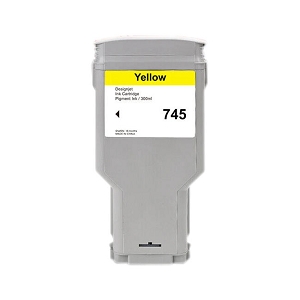 Compatible HP 745 F9K02A Yellow Ink Cartridge 350Ml, for DesignJet Z2600 Z5600