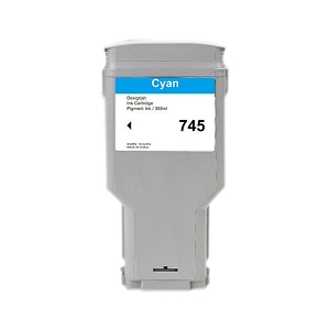 Compatible HP 745 F9K03A Cyan Ink Cartridge 350Ml, for DesignJet Z2600 Z5600
