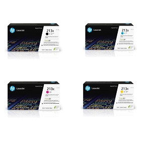 Made By HP 213X  4 Pack Toner Cartridges Combo High Yield BK/C/M/Y
