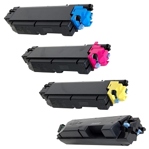 Compatible Kyocera Mita TK-5282-SET 4 Pack CMYK Laser  Toner Cartridge for Kyocera Mita Ecosys M6235CIDN, P6235cdn, and M6635CIDN