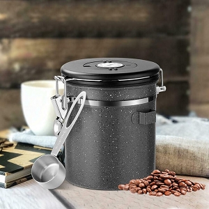 Coffee Canister Airtight, Stainless Steel Coffee Sealing Jar Canister Container - LIVINGbasics®