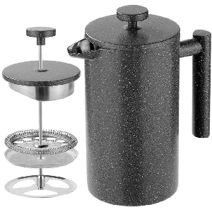 1000ml Double Wall Stainless Steel French Press - LIVINGbasics®