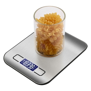 Professional Digital Kitchen Scale Stainless Steel, Max 10kg - LIVINGbasics®