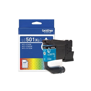 Made By Brother LC501XLC High Yield Cyan Ink Cartridge, for MFC-J1260DW, J1260W, J1360DW, J1410DW
