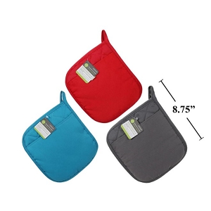 Cotton and Neoprene Pot Holder with Pocket, 8