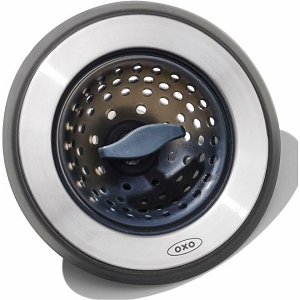 OXO Good Grips 2-in-1 Sink Strainer Stopper, Sink Drain with Stopper 4.5