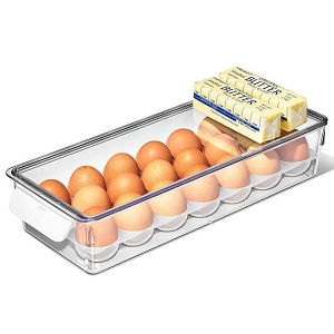 BPA-Free Plastic Fridge Egg Bin, Holds Up to 20 Eggs - OXO