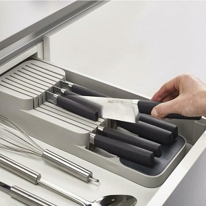 DrawerStore™ 2-Tier Compact Knife Organizer - Joseph Joseph