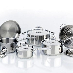 Meyer Accolade Stainless Steel Cookware Set, 11-Piece
