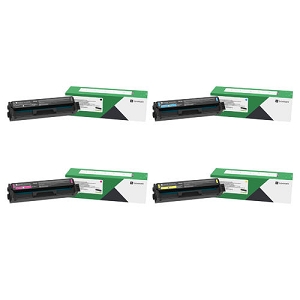 Made By Lexmark 20N1X SET 4 Pack Return Program Toner Cartridge Combo Extra High Yield BK/C/M/Y