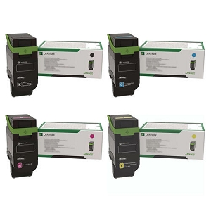 Made By Lexmark  Lexmark 75M10 SET Return Program Toner Cartridge Combo BK/C/M/Y , For CS531dw, CS632dwe, CX532adwe, CX635adwe