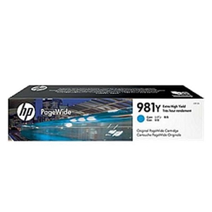 Made By HP L0R13A (Made By  HP 981Y) Extra High Yield Laser Toner Cartridge Cyan, for Enterprise Color 556 586