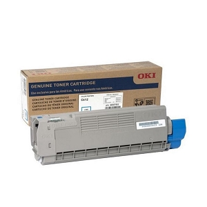 Made By Okidata 46507503 Cyan Toner Cartridge, for Oki C612dn, Oki C612n