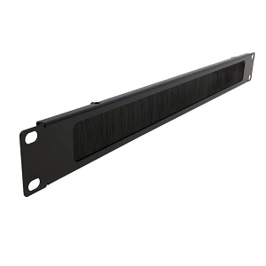 19 inch Horizontal Pass-Through Cable Management - 1U Brush Style