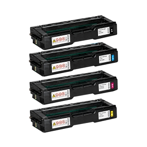 Compatible Ricoh 408336 408337 408338 408339 M C250H Toner Cartridge Combo High Yield BK/C/M/Y, For M C250, P C301, C311