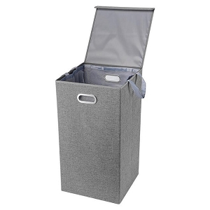 Foldable Laundry Bin, Single Laundry Hamper with Magnetic Lid and Removable Liners - SortWise®