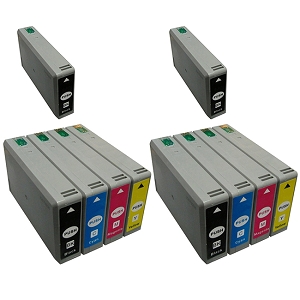Compatible 10 Pack Epson T676XL WP-4010 WP-4023 WP-4090 WP-4520 WP-4533 WP-4590 WP-4020 Ink Cartridges