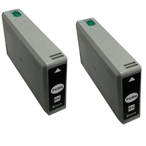 Compatible 2 Pack Epson T676XL T676XL120 Black Ink Cartridge WP-4010 WP-4023 WP-4090 WP-4520 WP-4533 WP-4590 WP-4020