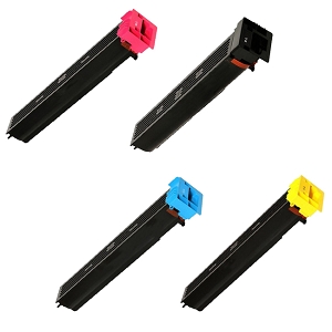Compatible Konica-Minolta TN711 SET  Black, Cyan, Magenta, Yellow Toner Cartridge, for Bizhub C654, C654e, C754, C754e