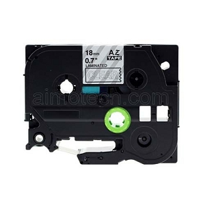 Compatible Brother TZe-145, TZe145 18mm (0.75 Inch), Length of 8M, White on Clear Label Tape
