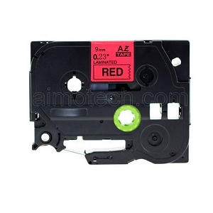 Compatible Brother TZe-411, TZe411 P-Touch Label Tape, 6mm (0.25 Inch), Length of 8M, Black on Red