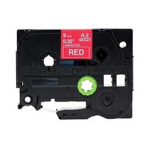 Compatible Brother TZe-425, TZe425 9mm (0.375 Inch), Length of 8M, White on Red Label Tape