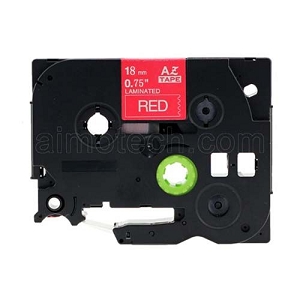 Compatible  Brother TZe-445, TZe445 18mm (0.75 Inch), Length of 8M, White on Red Label Tape
