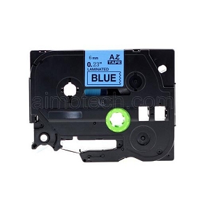 Compatible Brother TZe-511, TZe511 P-Touch Label Tape, 6mm (0.25 Inch), Length of 8M, Black on Blue