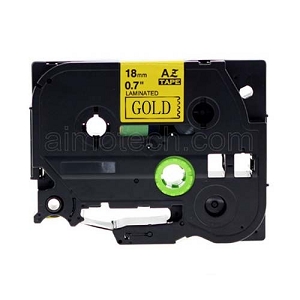 Compatible  Brother TZe-841, TZe841 18mm (0.75 Inch), Length of 8M, Black on Gold Label Tape
