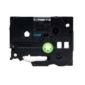 Compatible  Brother TZe-941, TZe941 18mm (0.75 Inch), Length of 8M, Black on Silver Label Tape