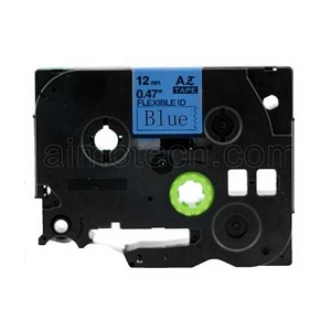 Compatible  Brother TZe-FX531, TZeFX531 12mm (0.5 Inch), Length of 8M, Black on Blue Label Tape