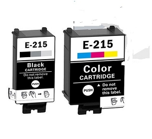 Compatible 2 Pack Epson T215120 Black and T215530 Tri-Color WorkForce WF-100 WF-110  Ink Cartridges