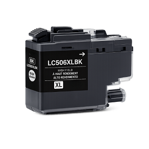 Compatible Brother LC506XLBK Black Ink Cartridge High Yield, for MFC-J4355DW, J4555DW, and More...
