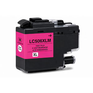 Compatible Brother LC506XLM Magenta Ink Cartridge High Yield, for MFC-J4355DW, J4555DW, and More...