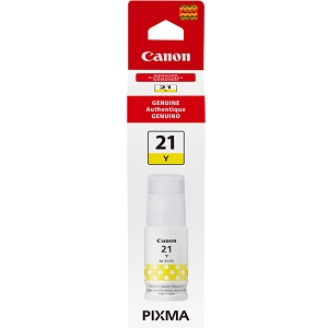 Made By  Canon 4539C001 GI-21 Yellow for PIXMA G1220, G2260, or G3260