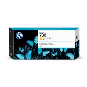 Made By HP 730 P2V70A  Yellow Ink Bottle,  For HP T1600 T1600dr T1700 T1700dr T2600 T2600dr