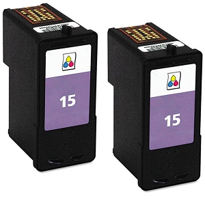 Compatible 2 Pack Lexmark 15 18C2110 Color Ink Cartridge X2600 X2630 X2650 X2670 Z2300 Z2320