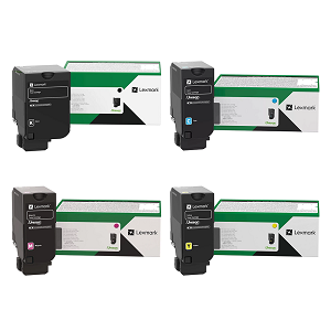 Made By Lexmark 81C1XK0 81C1XC0 81C1XM0 81C1XY0 Original Return Programme Toner Cartridge Combo BK/C/M/Y