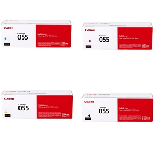 4 Pack Made By Canon 055 imageCLASS LBP664cdw, MF741cdw, MF743cdw, MF745cdw Toner Cartridges