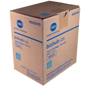 Made By Konica Minolta A0X5433 TNP27C TNP-27C Cyan Laser Toner CartridgeMade By Konica Minolta Bizhub C25