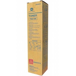 Made By Konica Minolta TN-614 A0VW334 TN614M Magenta Toner Cartridge Bizhub Pro C65hc