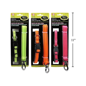 Reflective Dog Collar and Leash Set for Daily Outdoor Walking Training Hiking, 13