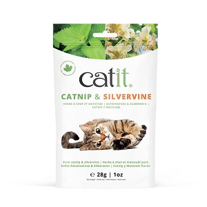 Dried Catnip and Silvervine Mix, 28g (1oz) Bag - Catit