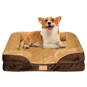 Waterproof Dog Bed Sofa With Removable Washable Cover, Size S - LIVINGbasics