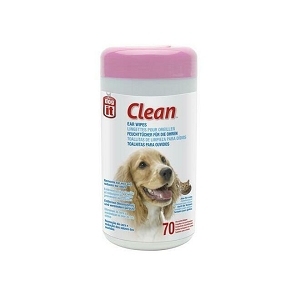 Dogit Clean Ear Wipes - 70 Unscented Wipes